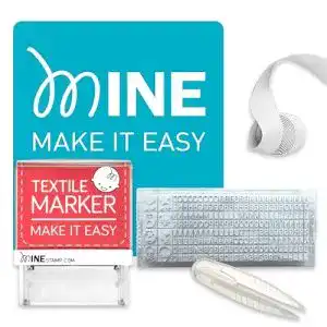 Textilstempel mine stamp stempel fuer kleidung und buecher