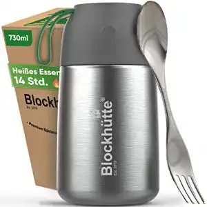 Thermoschuessel blockhuette edelstahl thermobehaelter fuer essen