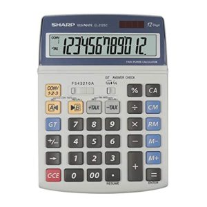 Tisch-Taschenrechner SHARP EL-2125C Tischrechner (12 Stellen,