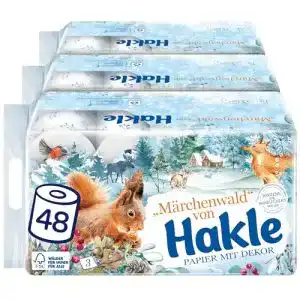Toilettenpapier hakle klassisch weiss 48 rollen
