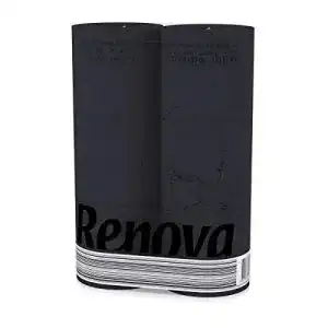 Toilettenpapier renova hpc 53742 3 lagig weich schwarz 6 st