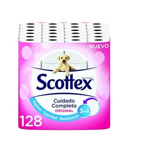 Toilettenpapier Scottex Original, 128 Rollen weiß