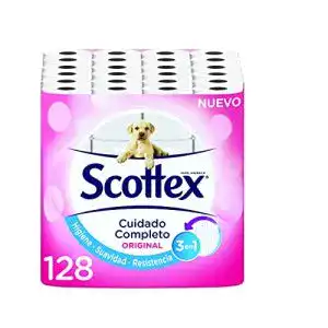 Toilettenpapier scottex original 128 rollen weiss
