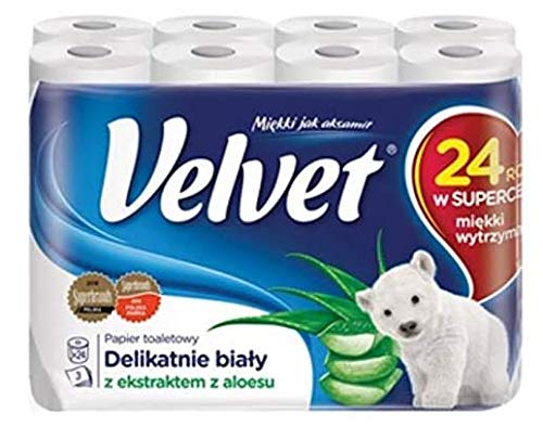 Toilettenpapier swettews 24 Rollen Velvet Aloe Duft 3-lagig