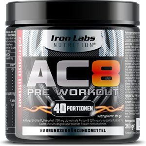 Trainingsbooster Iron Labs Nutrition AC8, Pre Workout Booster - trainingsbooster iron labs nutrition ac8 pre workout booster
