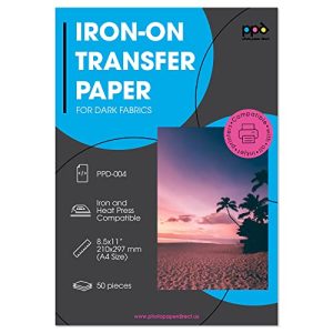 Transferpapier PPD 50xA4 Inkjet Premium für dunkles Textil