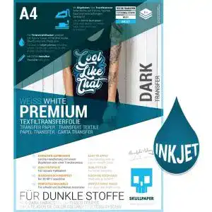 Transferpapier skullpaper transferfolie fuer dunkle stoffe 1