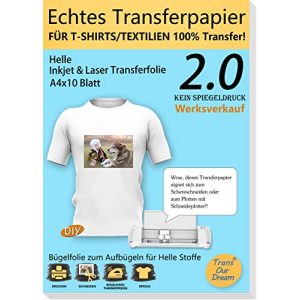 Transferpapier TransOurDream Echte Inkjet/Laser T-Shirt - transferpapier transourdream echte inkjet laser t shirt 1