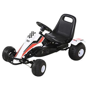 Tretauto HOMCOM Go Kart Kinderfahrzeug mit Pedal Bremsen - tretauto homcom go kart kinderfahrzeug mit pedal bremsen