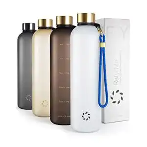 Trinkflasche 1 liter refyll me trinkflasche mit zeitmarkierung