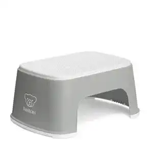 Tritthocker kind babybjoern tritthocker grau weiss