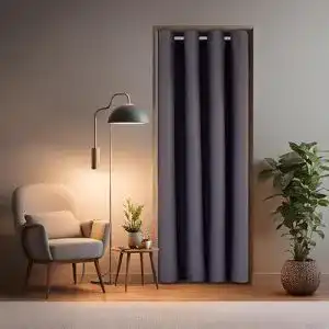Tuervorhang tinycurtains mit teleskopstange einfache montage