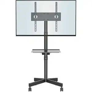 Tv staender bontec mobiler tv staender auf rollen fuer 23 60 zoll