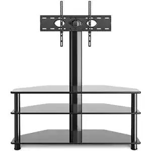 Tv staender rfiver tv rack glas fernsehtisch tv staender
