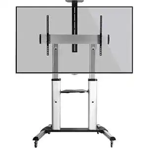 Tv staender ricoo tv standfuss halterung rollbar hoehenverstellbar