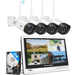 Überwachungskamera mit Monitor Hiseeu, 5MP+3TB Festplatte - ueberwachungskamera mit monitor hiseeu 5mp3tb festplatte