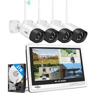 Ueberwachungskamera mit monitor hiseeu 5mp3tb festplatte