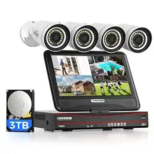 Ueberwachungskamera mit monitor hiseeu 5mp3tb hdd