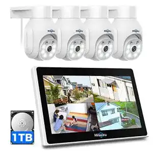 Ueberwachungskamera mit monitor hiseeu 5mpptz
