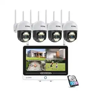 Ueberwachungskamera mit monitor zosi 3mp aussen wlan