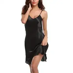 Unterkleid irdcomps negligee damen sexy badydoll satin nachthemd kurz