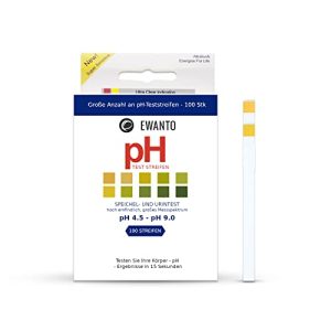 Urinteststreifen EWANTO 200x pH-Teststreifen Speichel und Urin - urinteststreifen ewanto 200x ph teststreifen speichel und urin