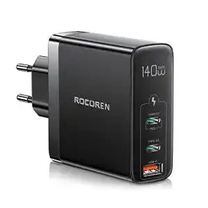 Usb c ladegeraet rocoren 140w usb c ladegeraet pd3 1 laptop