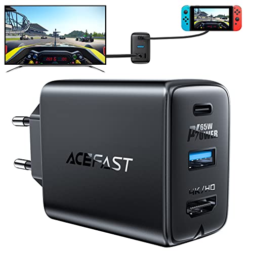 USB-Ladegerät ACEFAST GaN 65W USB C Ladegerät mit 4K HD Ausgang