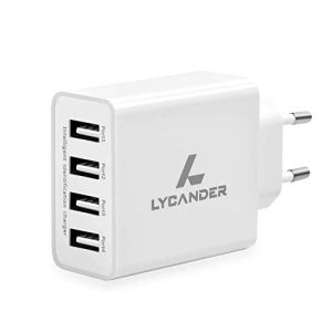 USB-Ladegerät LYCANDER USB Ladegerät, 4-Ports 25W/5A adaptiv - usb ladegeraet lycander usb ladegeraet 4 ports 25w 5a adaptiv
