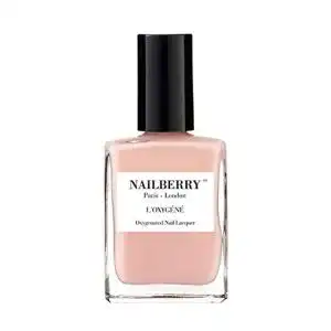 Veganer nagellack nailberry a touch of powder beige pink 15 ml
