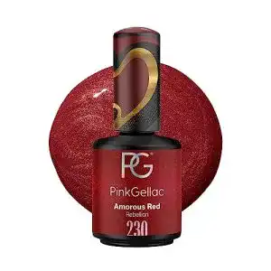 Veganer nagellack pink gellac uv gel nagellack 230 amorous red 15