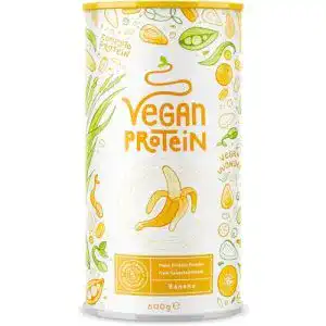 Veganes proteinpulver alpha foods vegan tropical banana
