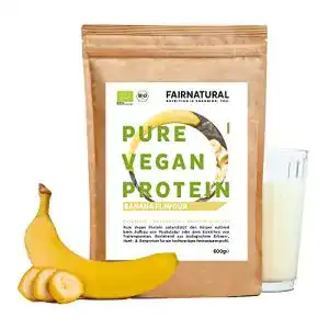 Veganes proteinpulver fairprotein vegan bio banane