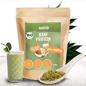 Veganes proteinpulver hans bio hanfprotein pulver 1000g