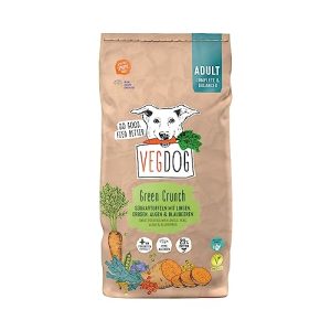 Vegetarisches Hundefutter VEGDOG Green Crunch veganes Trockenfutter