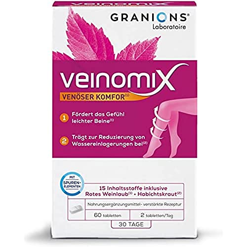 Venen-Tabletten Granions Veinomix | Leichte Beine, Venenkomfort - venen tabletten granions veinomix leichte beine venenkomfort