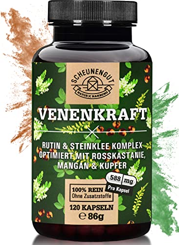 Venen-Tabletten Scheunengut VENENKRAFT® Rutin Steinklee Kapseln