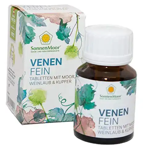 SonnenMoor Venenfein Tabletten 30 Stück für die Unterstützung von Venen