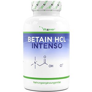 Verdauungsenzyme Vit4ever Betain HCL – 240 Kapseln mit 695 mg