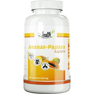 Verdauungsenzyme Zec+ Nutrition Health+ Ananas-Papaya Kapseln – 120 Kapseln