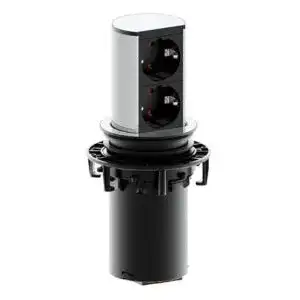 Versenkbare steckdose bachmann elevator 2 fach 2m kabel