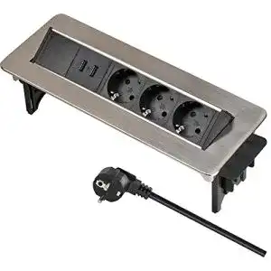 Versenkbare steckdose brennenstuhl indesk power usb charger