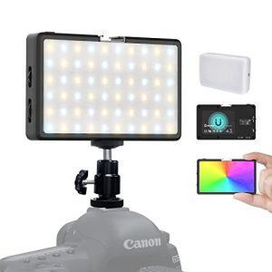 Videoleuchte Moman RGB LED , ML8RC Kamera Licht mit Powerbank