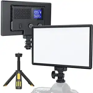 Videoleuchte raleno 116 led kamera video licht 12w 600lux
