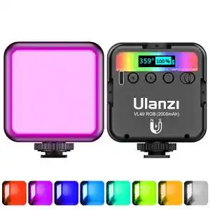 Videoleuchte ulanzi video licht rgb vl49 led mit 2000 mah akku