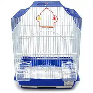 Vogelkaefig bps buena pet shop bps metall mit futtertraenke swing