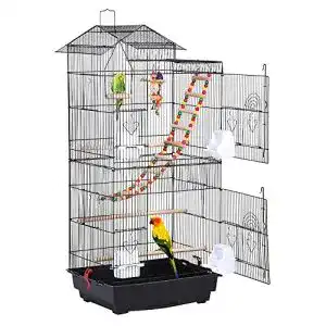 Vogelkaefig yaheetech sicher mit vogelspielzeuge kaefigspielzeug