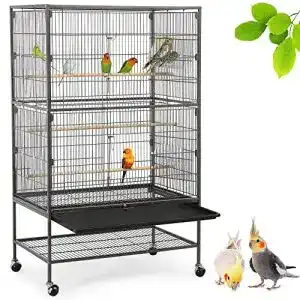 Vogelkaefig yaheetech vogelvoliere grosser mit 2 tueren vogelhaus