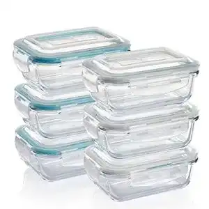 Vorratsdosen stapelbar grizzly glas frischhaltedosen set 6x
