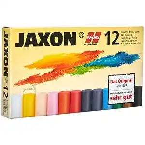 Wachsmalstifte honsell 47412 jaxon oelpastellkreide 12er set
